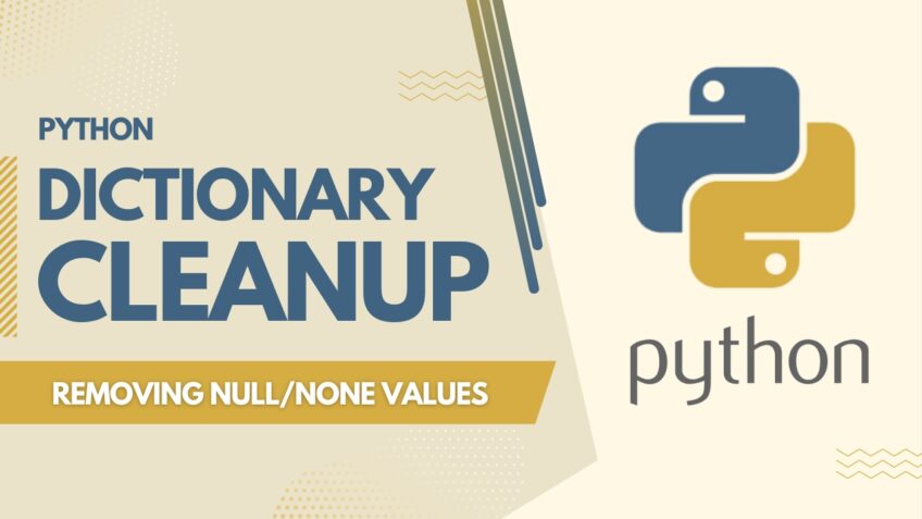 Python Dictionary Cleanup